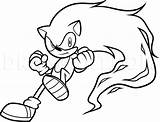 Sonic Dragoart sketch template