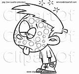 Sick Boy Contagious Clipart Cartoon Drawing Lineart Royalty sketch template