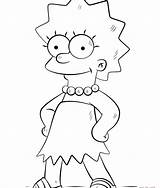Simpson Pages Coloring Maggie Getcolorings Bart Lisa sketch template