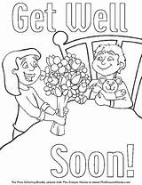 Well Coloring Soon Get Pages Printable Cards Card Better Feel Kids Please Thank Color Sheets Print Enjoy Adult Getcolorings Deck sketch template