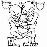 Alien Coloring Pages Drawing Aliens Family Predator Kids Space Color Vs Printable Print Scary Sheets Toy Movie Story Baby Getdrawings sketch template