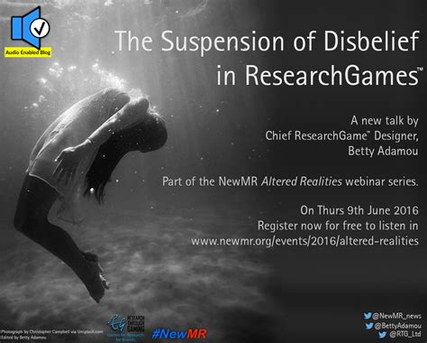 suspension  disbelief  researchgames research  gaming