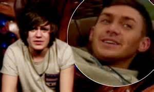 celebrity big brother 2012 frankie cocozza s frustrated while shannon twins blast horny kirk