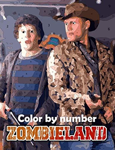 zombieland color  number zombieland coloring book  adult coloring