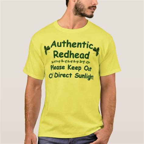 authentic redhead t shirt zazzle