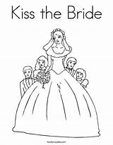 Coloring Bride Beautiful Pages Wedding Kiss Pretty Married Bridal Print Very Just Shower Twistynoodle Built California Usa Favorites Login Add sketch template