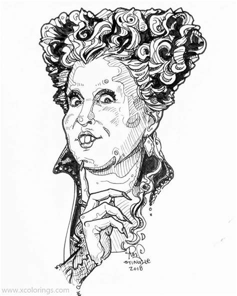 hocus pocus coloring pages winifred sanderson xcoloringscom