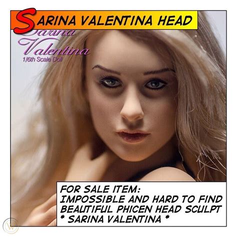 phicen beautiful hot sarina valentina head sculpt 1 6 12 in scale