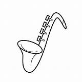 Saxofoon Instrument Kleurplaat Muziekinstrumenten Musikinstrument Instrumenten Kleurplaten Muziek Q4 sketch template