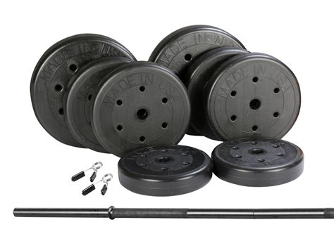 weight   lb traditional barbell weight set   upgraded