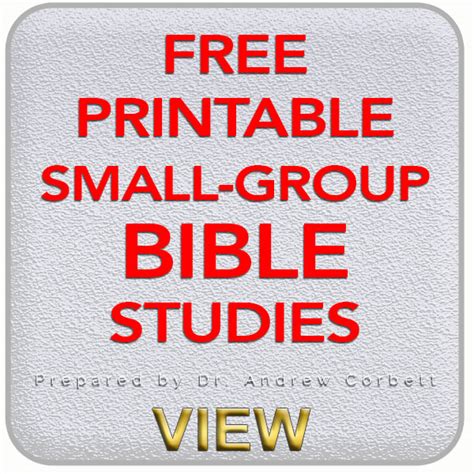 small group bible studies prepared  dr andrew corbett