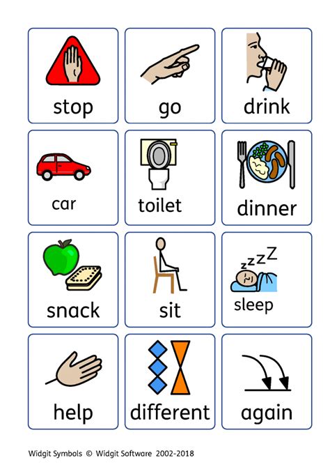 printable picture symbols  communication printable word searches