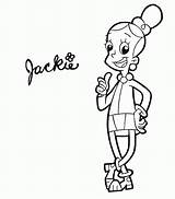 Coloring Pages Cyberchase Kids Jackie Characters sketch template
