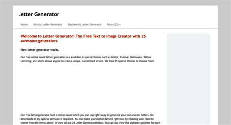 access lettergeneratornet letter generator text words  image