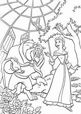 Beast Beauty Coloring Pages Printable Kids sketch template