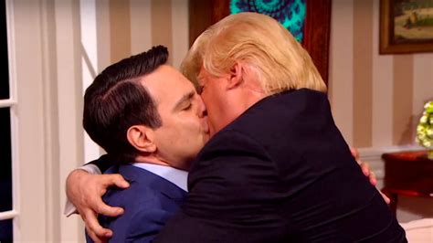 mario cantone s scaramucci kisses president trump goodbye