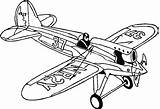 Aircraft Biplane Airplanes Coloringhome sketch template