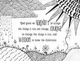 Prayer Serenity Coloring Pages Zentangle Emily Adult Smith Inspirational Color Words Colouring Photograph Book Sheets Etsy Christian Details Visit Drawing sketch template