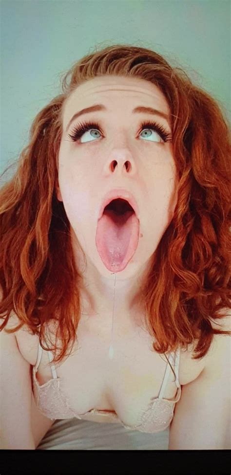 Huge Cumshot On Ahegao Redhead Girl After 20 Days Of