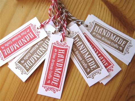 handmade craft labels tags etsy