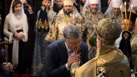 ukrainian orthodox christians formally break  russia   york times