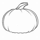 Pumpkin Outline Clipart Coloring Pages Printable Library Blank sketch template