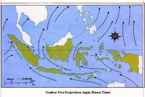 gambar peta indonesia angin muson timur koleksi gambar hd