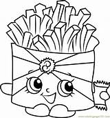Shopkins Coloring Pages Fry Wise Coloringpages101 Printable Kids Colouring Online Clipartmag sketch template