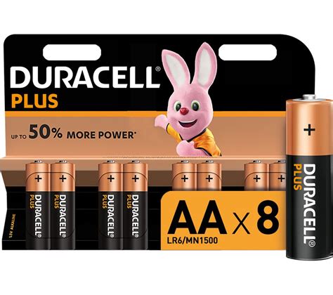 Buy Duracell Lr6 Mn1500 Plus Power Aa Alkaline Batteries Pack Of 8
