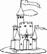 Coloring Castle Pages Disney Princess Cinderella sketch template