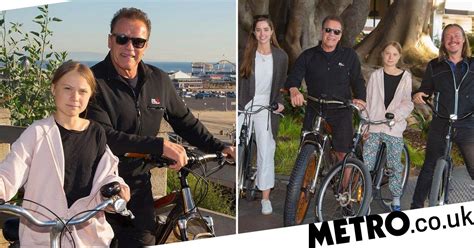 Arnold Schwarzenegger Goes For A Bike Ride With ‘hero’ Greta Thunberg