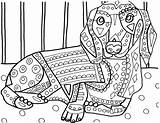 Coloring Heather Pages Dachshund Dog Galler Kleurplaten Printable Dachshunds Adult Portuguese Water Sheets Color Template Colouring Book Getcolorings Twitter Dieren sketch template