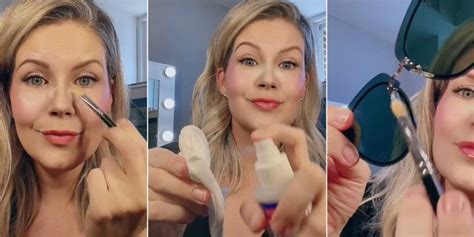 makeup artist shares tips  wearing sunglasses  smudging