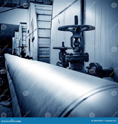large industrial boilers royalty  stock  image