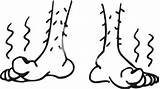 Feet Smelly Cliparts Clipart Favorites Add sketch template
