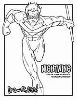 Nightwing Drawittoo Drawings Paintingvalley Permitted sketch template