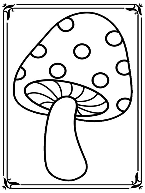 printable mushroom coloring pages  getcoloringscom