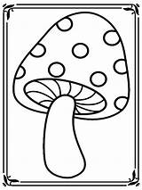 Mushroom Coloring Printable Pages Color Print Getdrawings Getcolorings sketch template