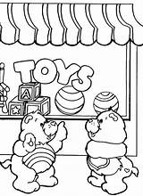 Coloring Toys Shop Pages Toy Front Store Care Bears Drawing Shopping Colouring Kids Color Print Cart Amusing Draw Grocery Getcolorings sketch template