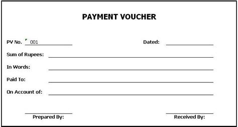 payment voucher format