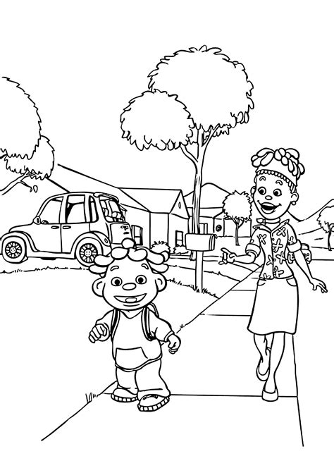 sid  science kid coloring page coloring home