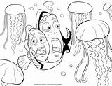 Nemo Coloring Finding Pages Kids Color sketch template