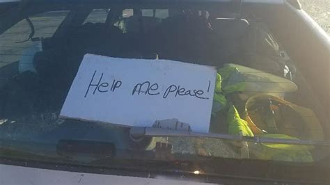 Colorado State Patrol Wants To Remind You Help Me Signs In Cars Aren