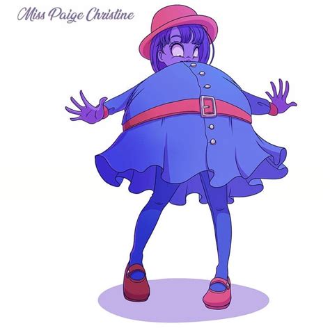 misspaigechristine charlie   chocolate factory violet beauregarde character design