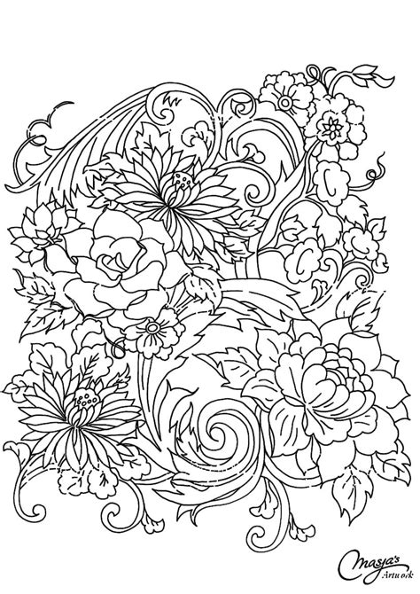 pin  cheryl holmes  coloring flowers coloring pages flower