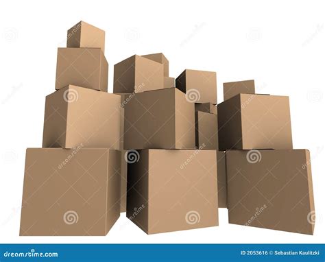 cartons stock illustration illustration  pile container
