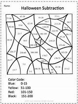 Math Halloween Coloring Pages sketch template