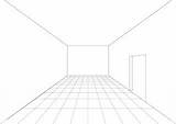 Perspektif Sederhana Ruangan Coreldraw Titik sketch template