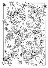 Schmetterlinge Malvorlage Ausmalbilder sketch template