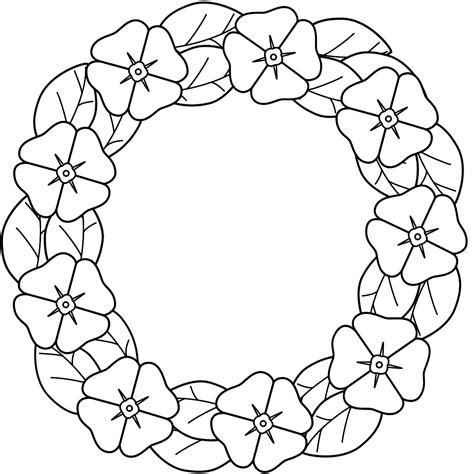 wreath coloring pages   print